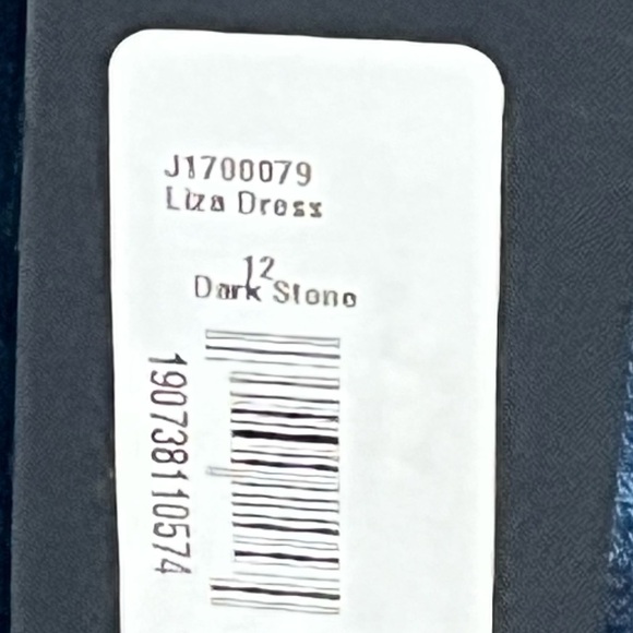 NWT Veronica Beard Denim Sheath Dress Size 12 Midi Liza - Picture 12 of 12